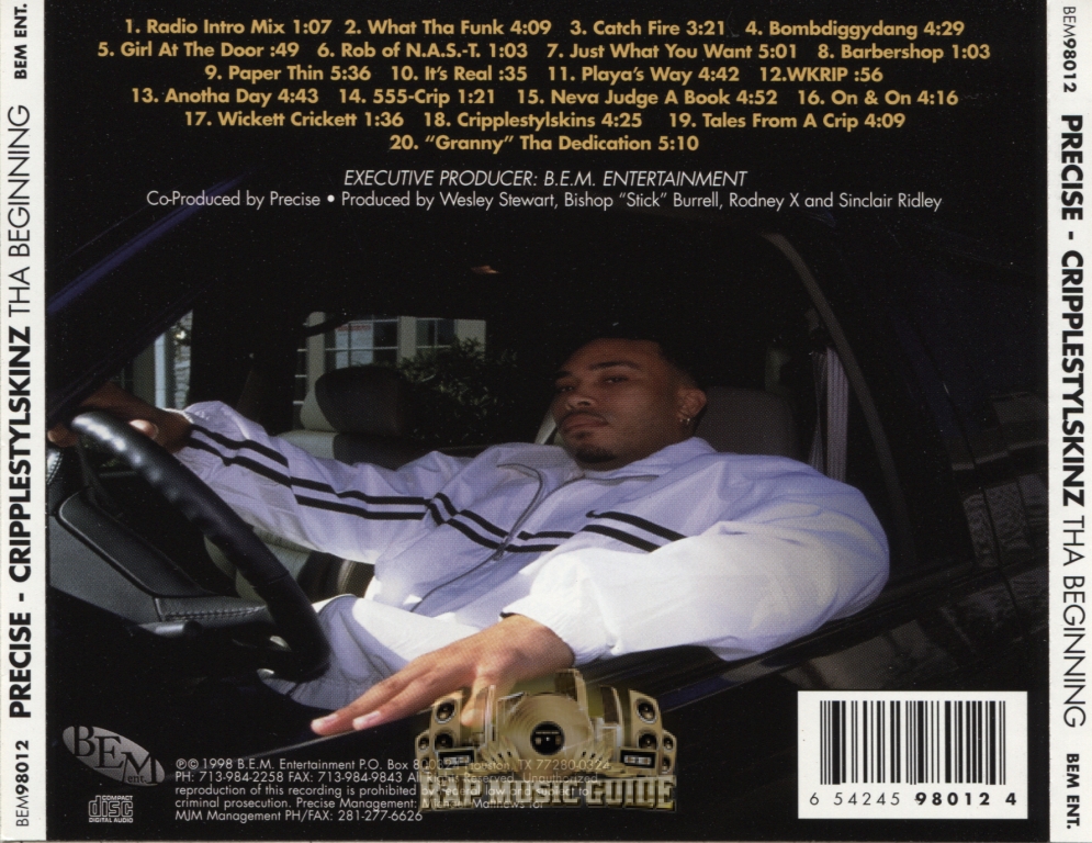 Precise - Cripplestyleskins Tha Beginning: CD | Rap Music Guide